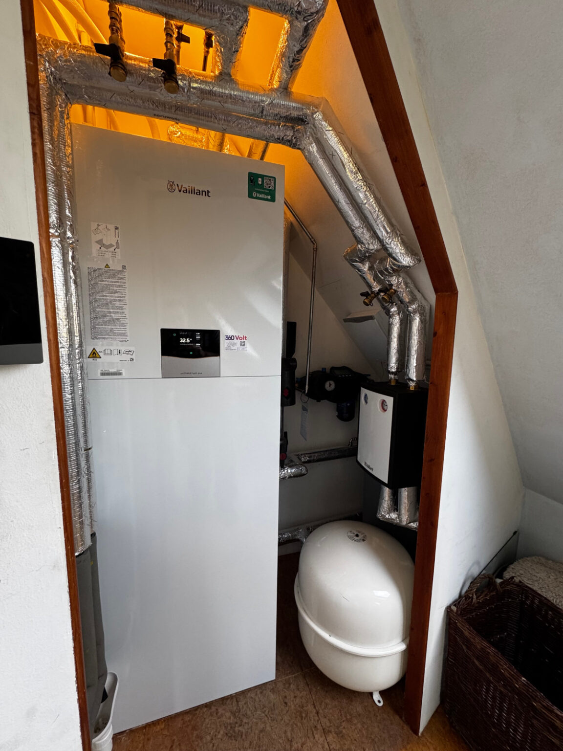 Heizungsraum im Dachgeschoss