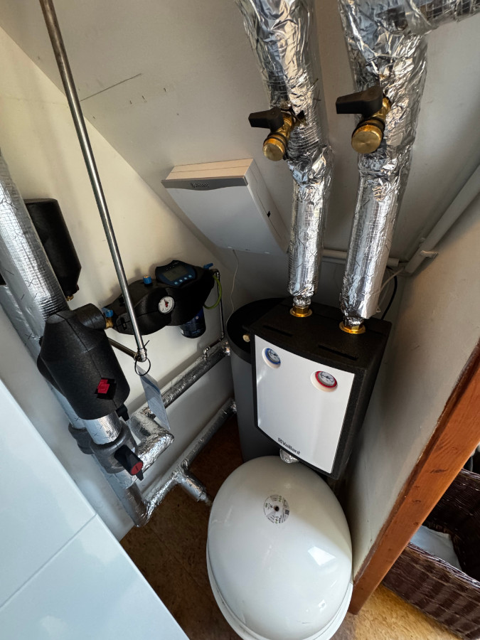 Vaillant Wärmepumpe im Dachgeschoss