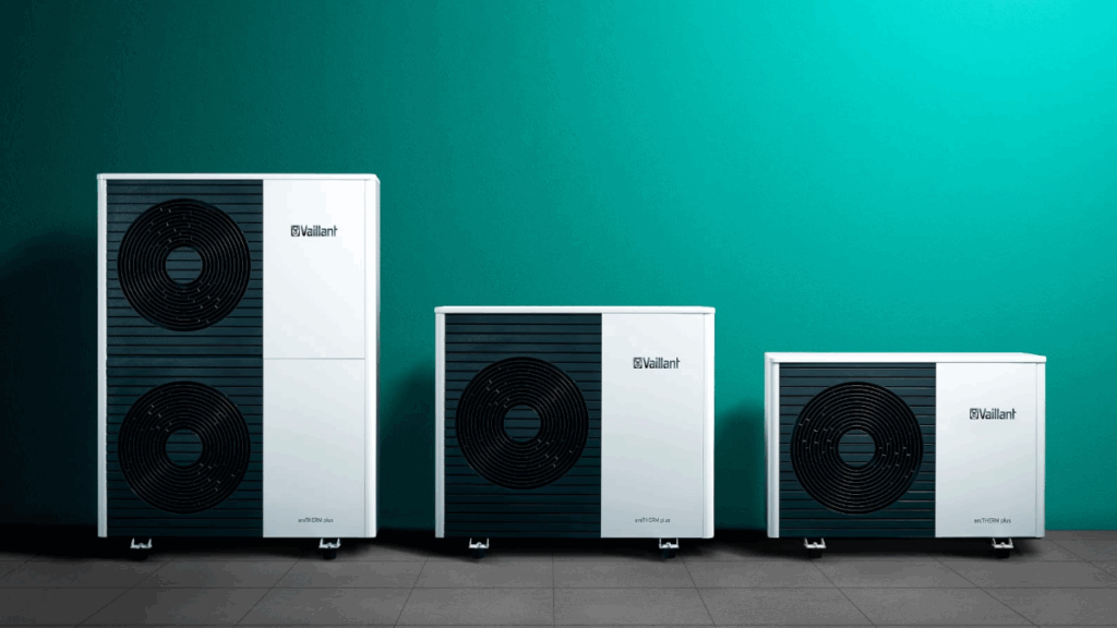 Übersicht der Vaillant aroTHERM Wärmepumpenmodelle in 3 kW, 5 kW und 10 kW