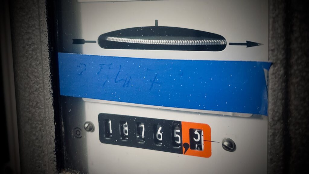 Stromzähler mit Drehscheibe