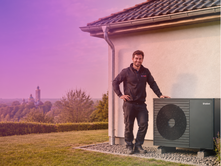 Wärmepumpe im Einfamilienhaus in Darmstadt